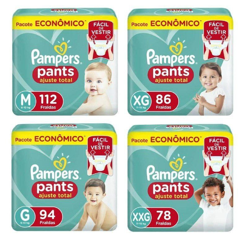 Fralda Pampers Pants Ajuste Total