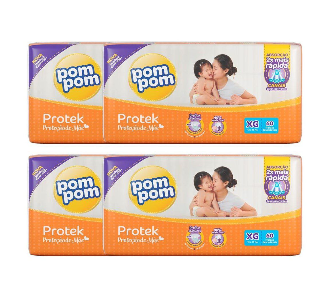 Fralda Pom Pom Protek Hiper XG 240 unidades