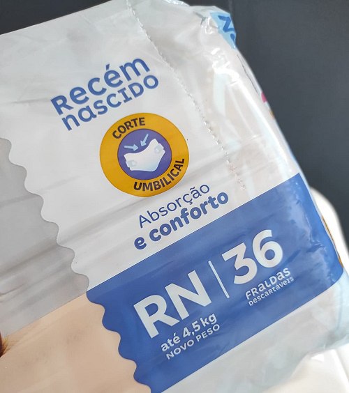 Fralda Turma da Mônica Baby RN 36 Unidades