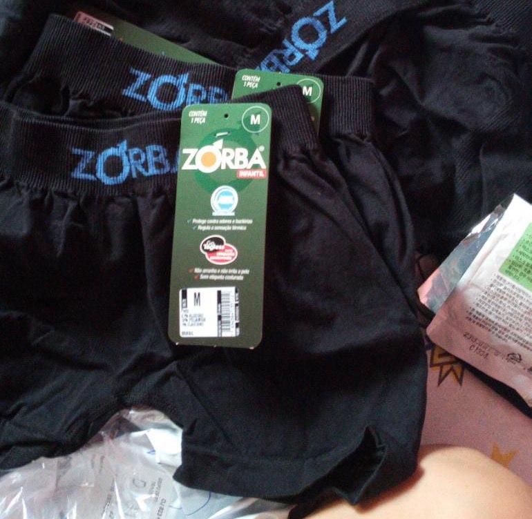 Kit 6 Cuecas Boxer Infantil, Zorba, Meninos