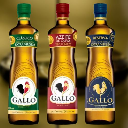 Kit Azeite de Oliva Gallo 3 Unidades 500ml Cada (Dia a Dia / Tipo Único / Tipo Único 500ml + Clássico 500ml + Reserva 500ml)