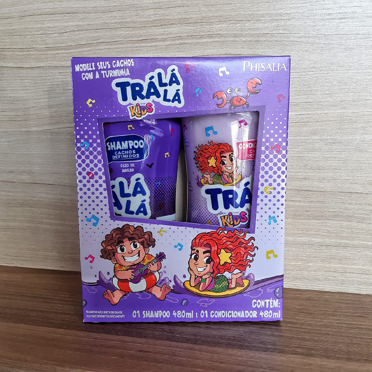 Kit Shampoo Cachos Personagem, Trá Lá Lá Kids, Roxo
