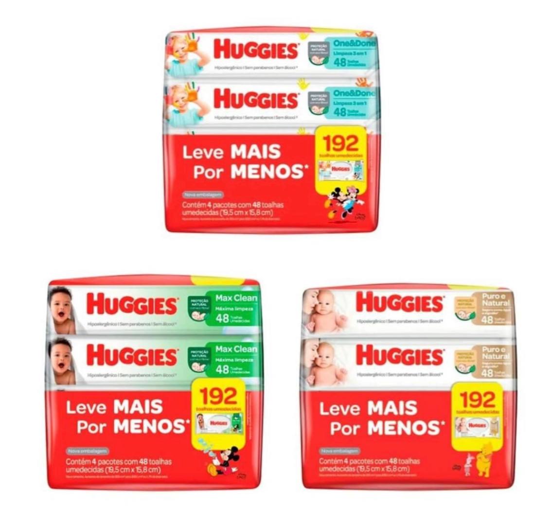 Lenço Umedecido Huggies 192 Unidades