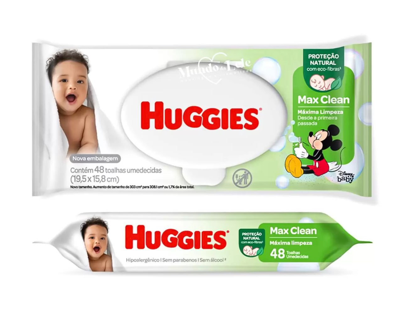 Lenços Umedecidos Huggies Classic Max Clean - 48 Unidades