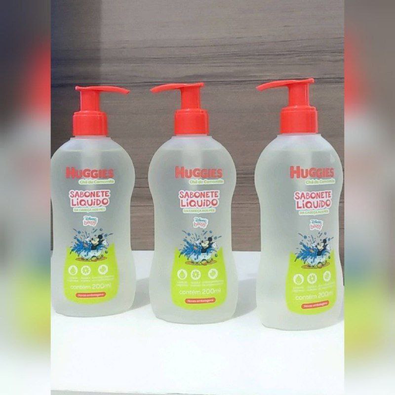 Sabonete Líquido Huggies Chá de Camomila - 200mlSabonete Líquido Huggies Chá de Camomila - 200ml