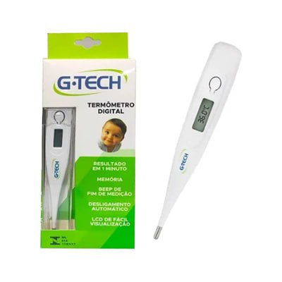 Termômetro Digital Gtech Clínico Branco, G-Tech