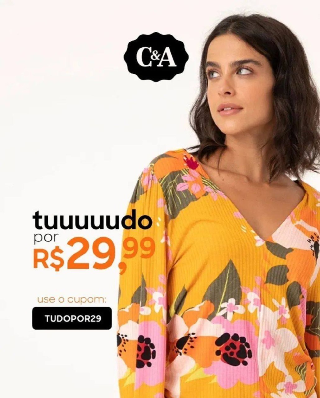 Tuuudo por R$ 29,99 👚👕