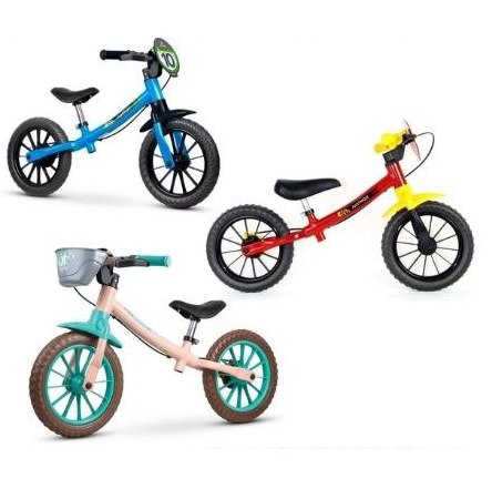 Bicicleta Infantil Balance Bike sem Pedal Nathor