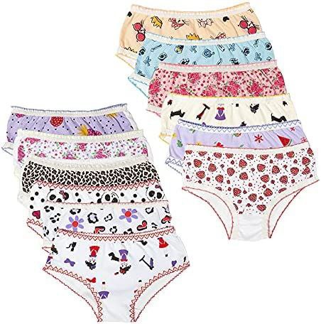 Calcinha Infantil Kit 12 Peças 100% Algodão