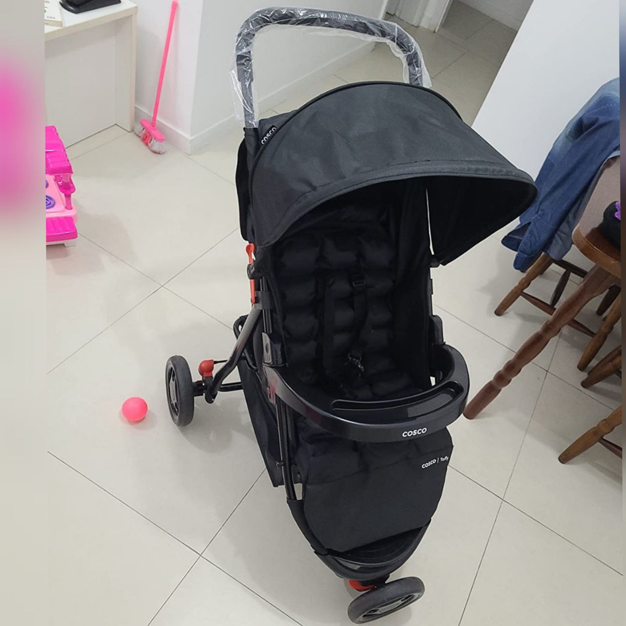 Carrinho de Bebê, Toffy, Cosco, Preto Absoluto