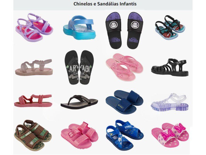 Chinelos e Sandálias Infantis