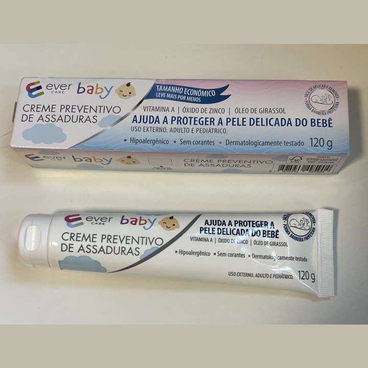 Creme Preventivo de Assaduras Ever Care Baby 120g