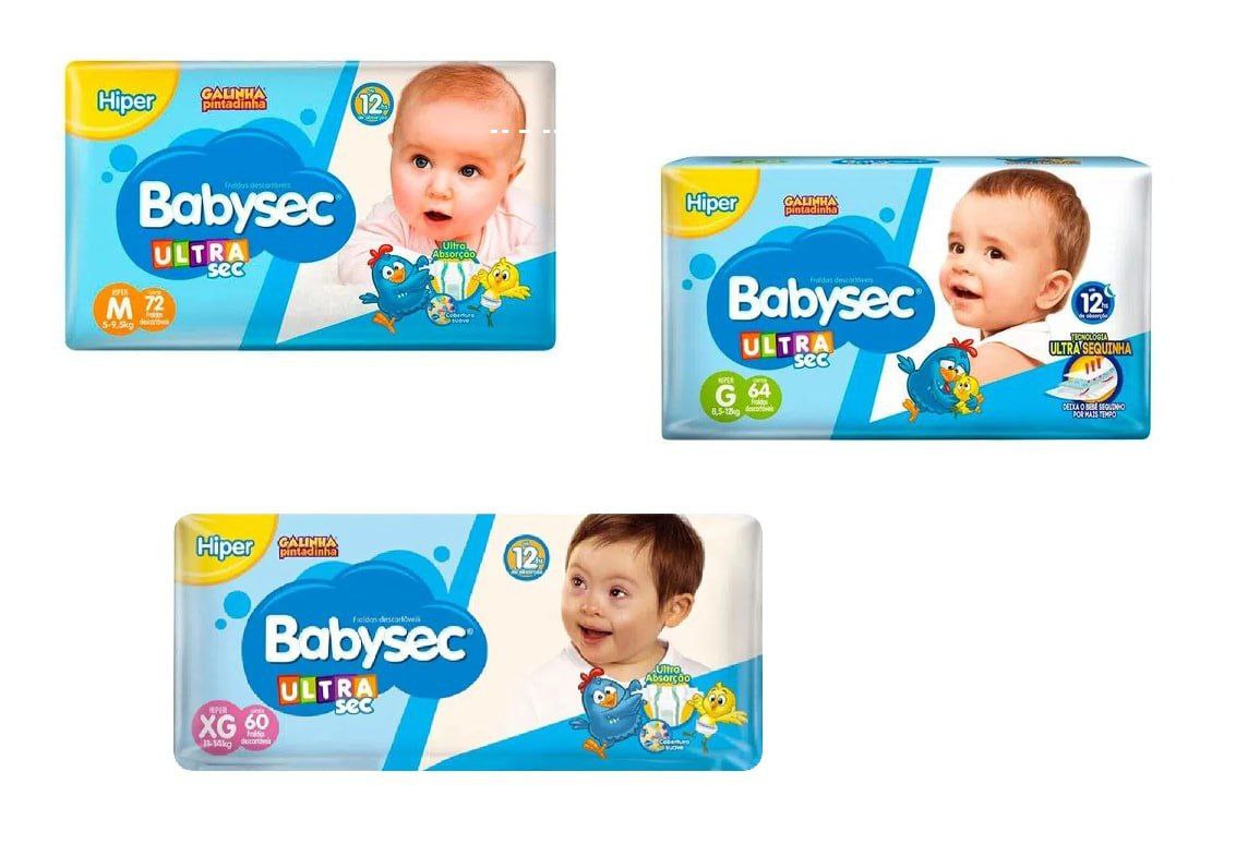 Fralda Babysec UltraSec Galinha Pintadinha