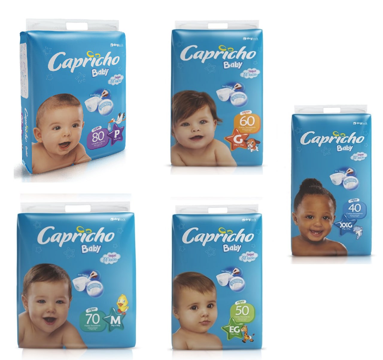 Fralda Capricho Baby Hiper Toque Macio