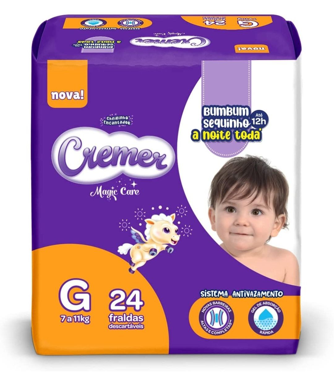 Fralda Cremer Jumbo G 24 Unidades