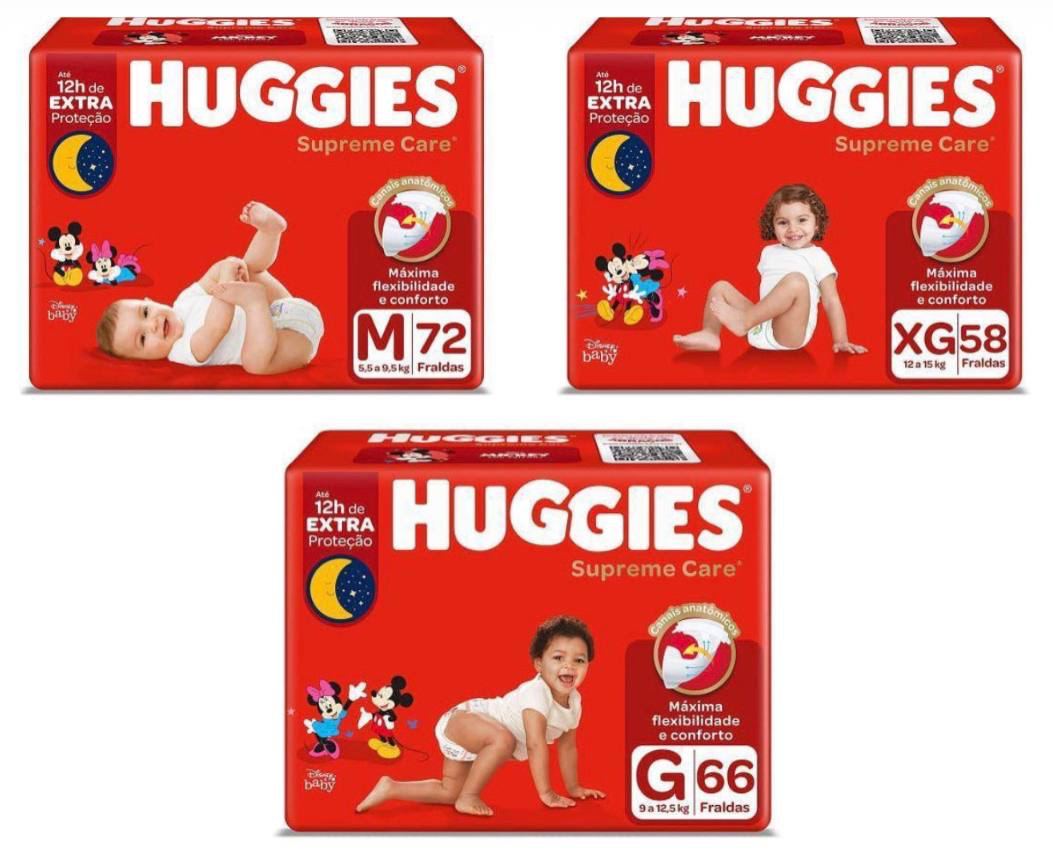 Fralda Huggies Supreme Care