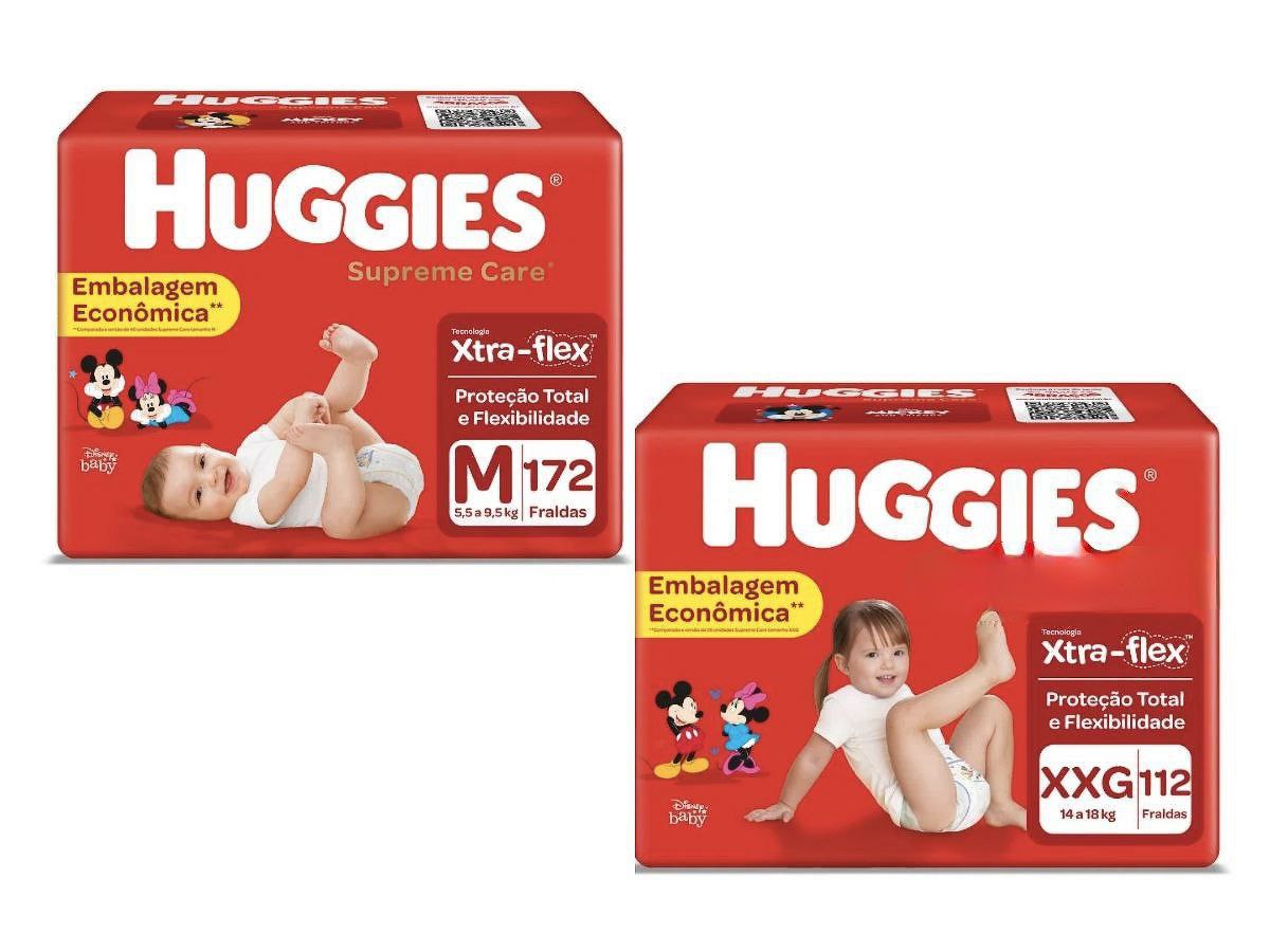 Fralda Huggies Supreme Care Giga Tamanho