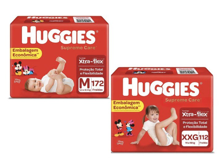 Fralda Huggies Supreme Care Giga Tamanho