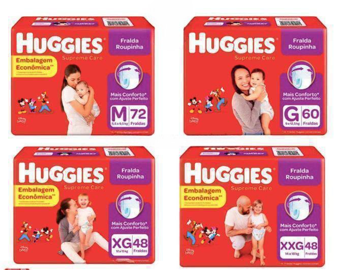Fralda Huggies Supreme Care Roupinha