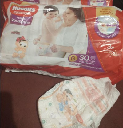Fralda Huggies Supreme Care Roupinha G 30 unidades