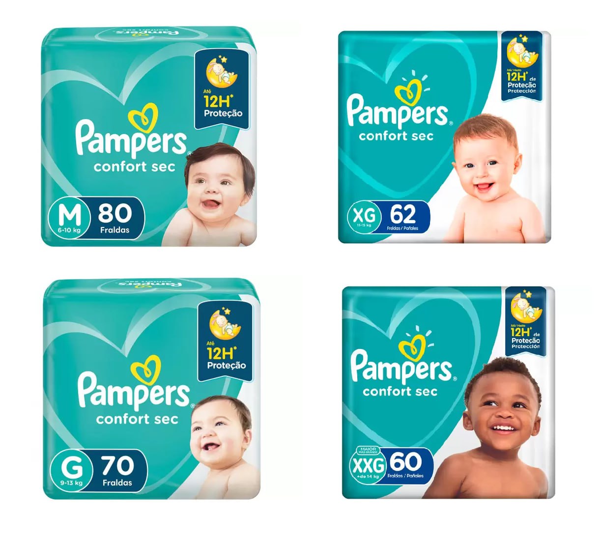 Fralda Pampers Confort Sec