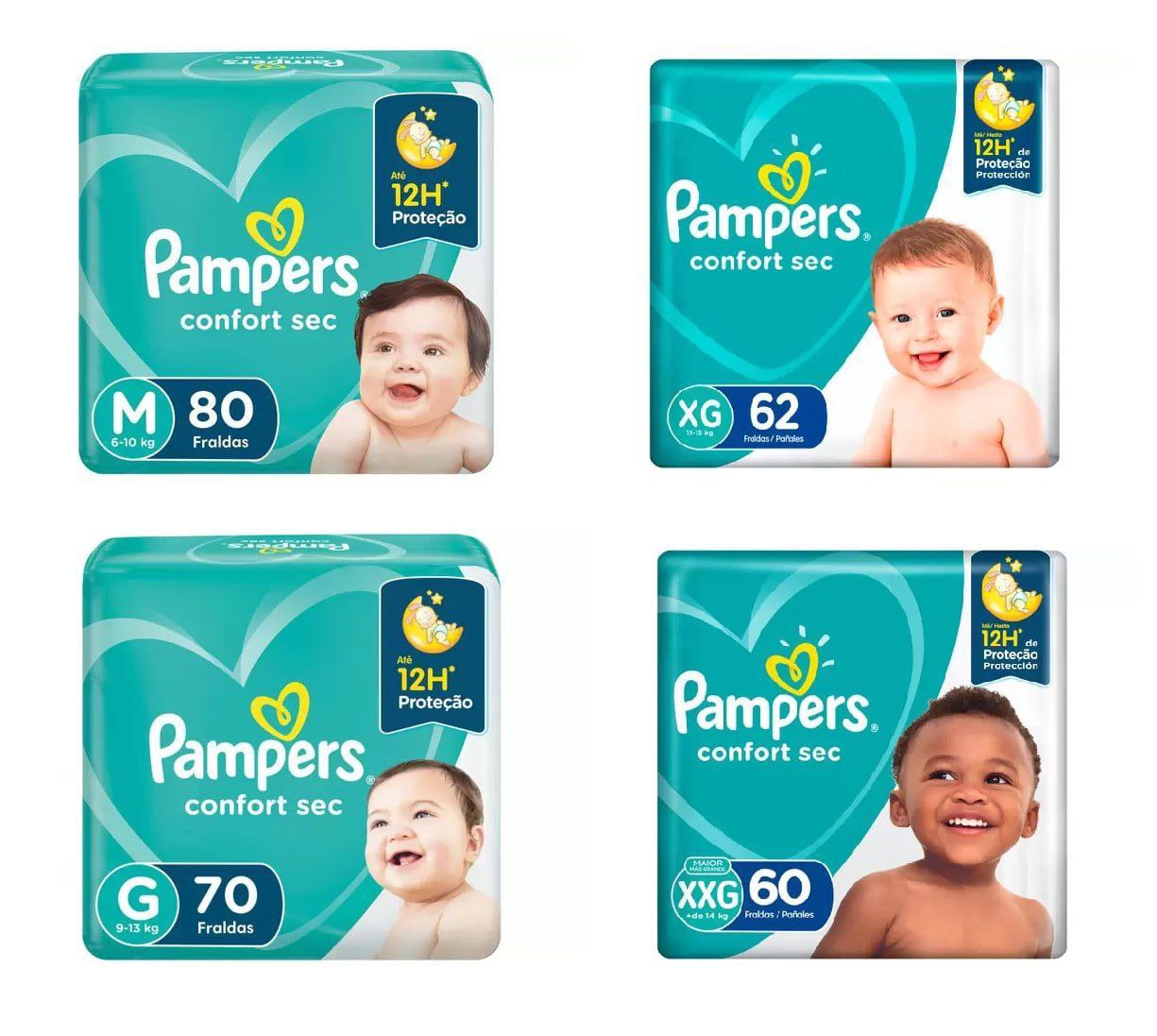 Fralda Pampers Confort Sec