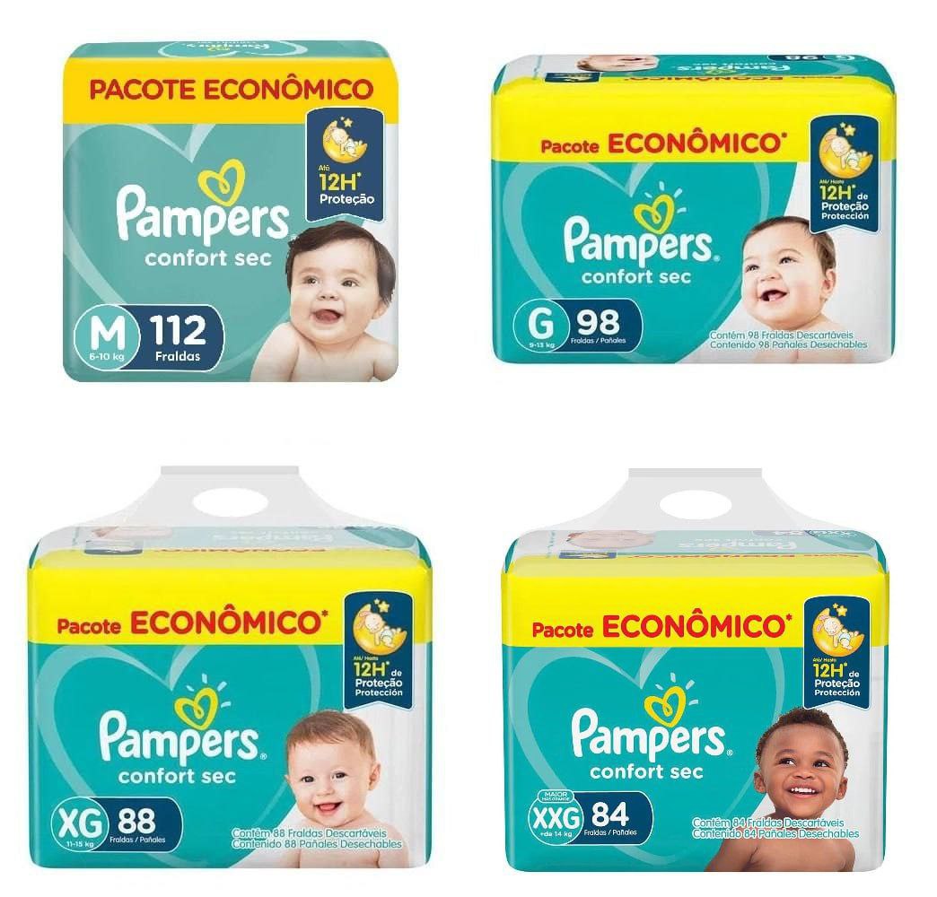 Fralda Pampers Confort Sec