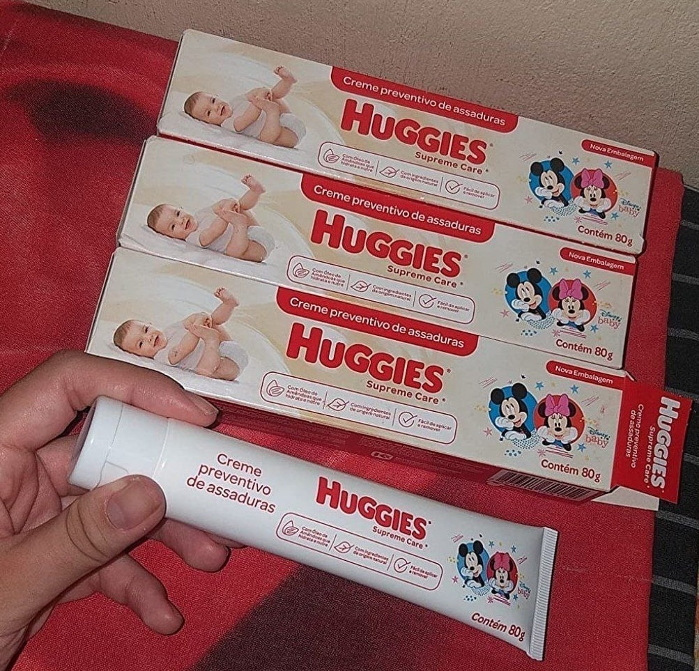 Kit Creme Preventivo de Assaduras Huggies Supreme Care - 3 unidades 80g cada