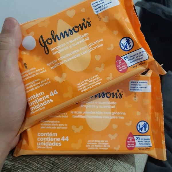 Lenços Umedecidos Johnson'S Baby Limpeza e Suavidade 44 Unidades