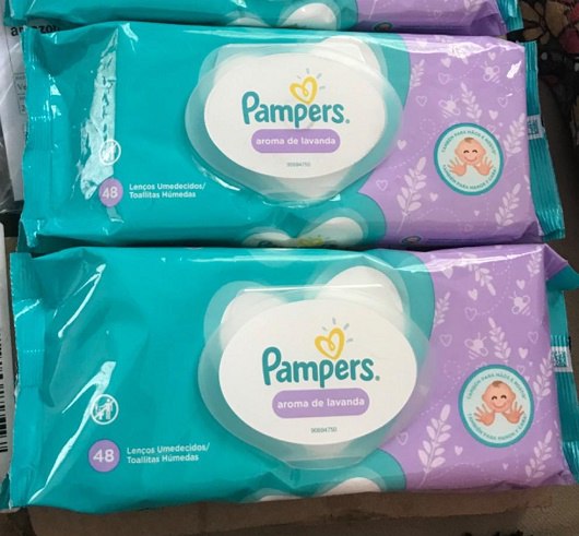 Lenços Umedecidos Pampers Aroma de Lavanda 48 Unidades