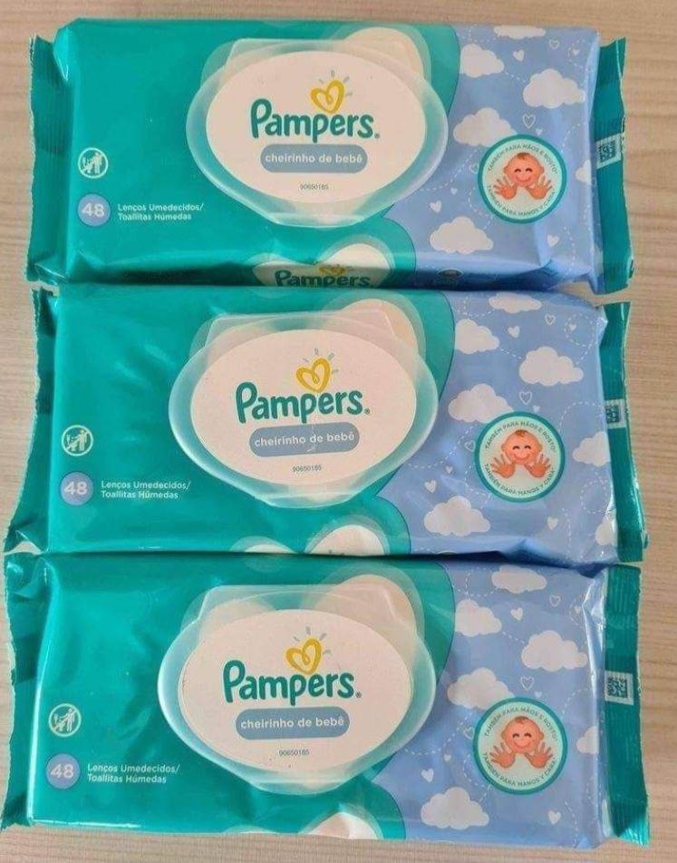 Lenços Umedecidos Pampers Cheirinho de Bebê 48 Unidades