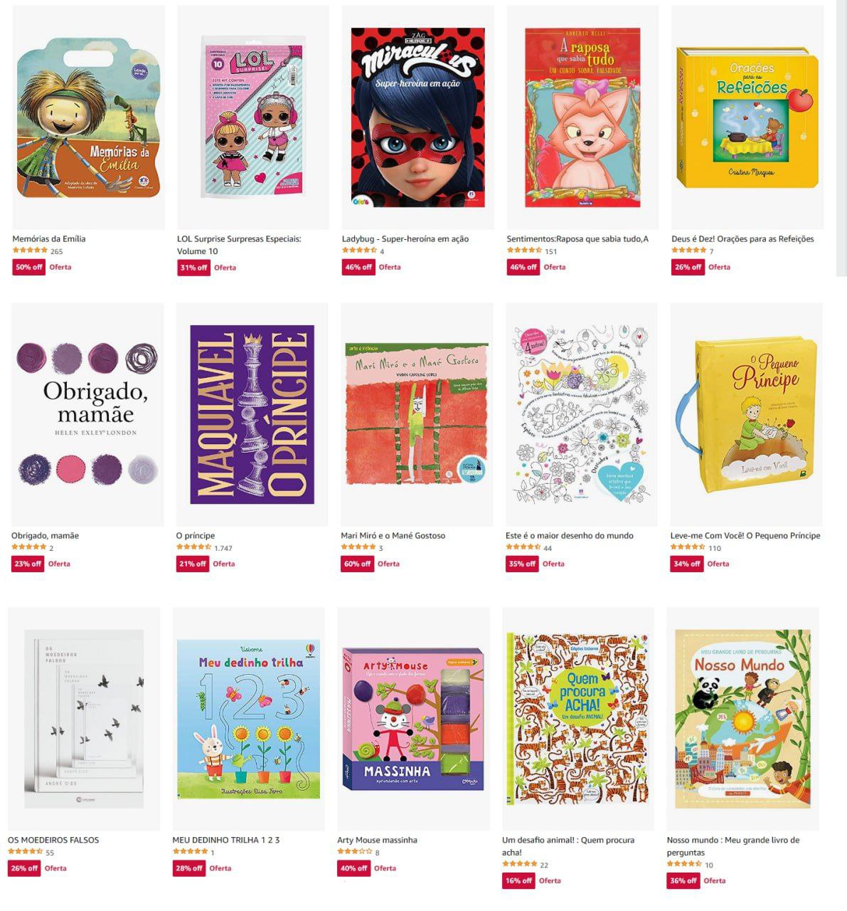 Livros Infantis com até 66% off