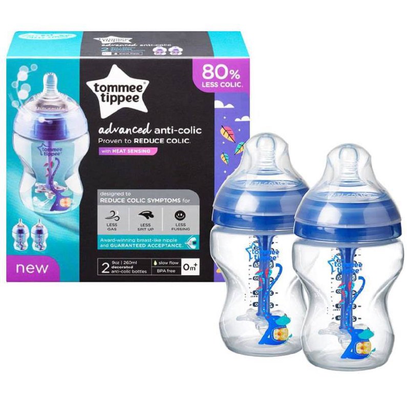 Mamadeira Tommee Tippee Advanced Anti-cólica 260ml - 2 unidades