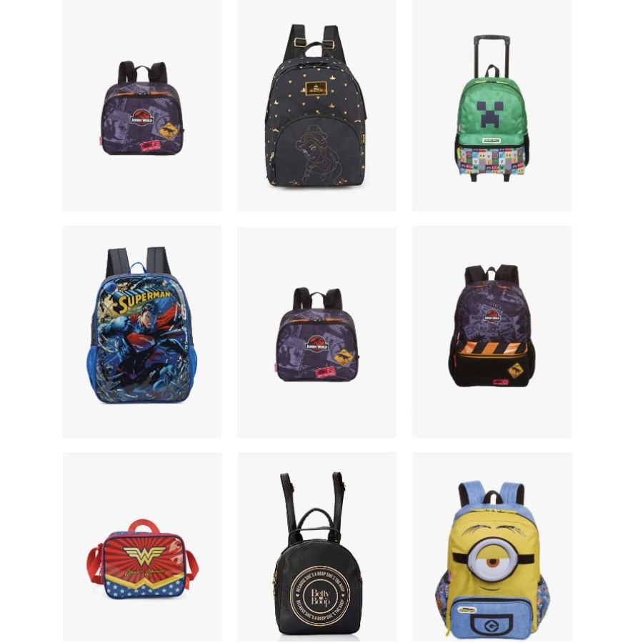 Oferta em mochilas - até 40% off