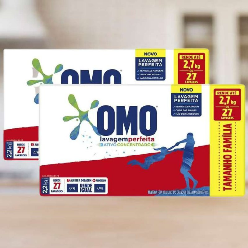 Omo 🫧 São 2 cxs de 2,2kg❗️R$ 29,71 cada!
