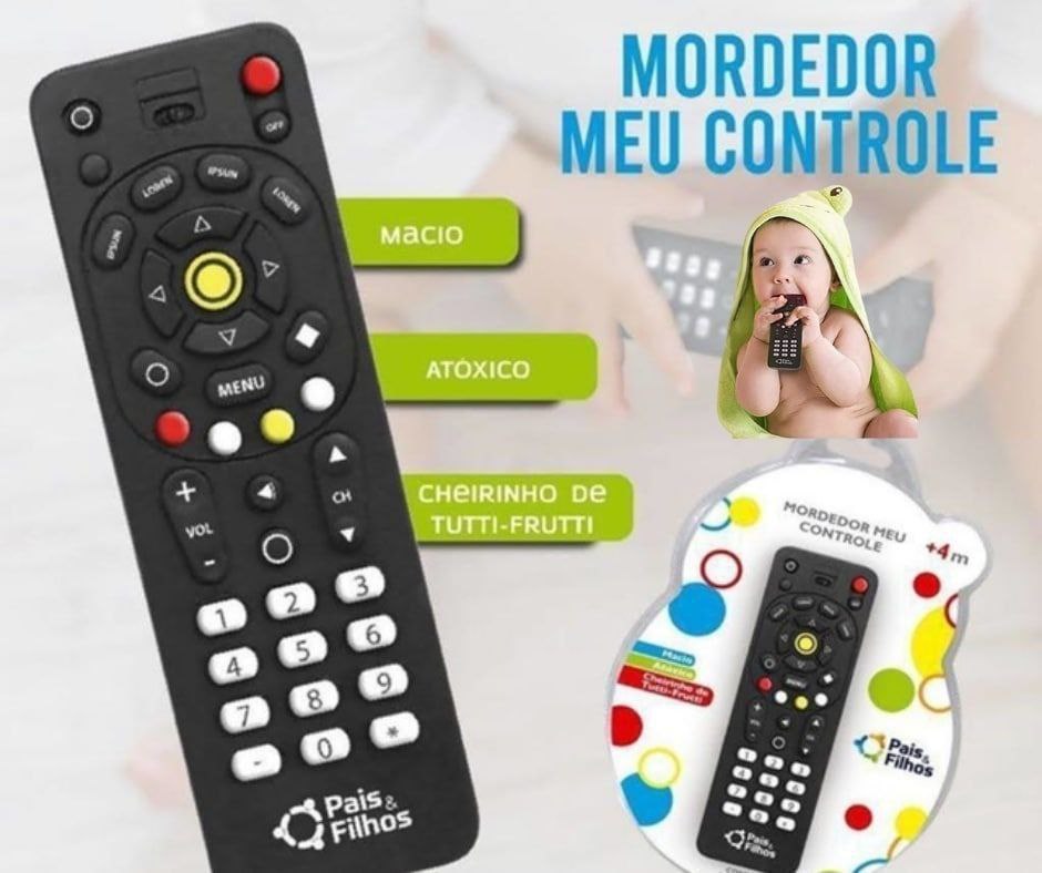 Pais & Filhos Mordedor Meu Controle,multi-colored,Tamanho único