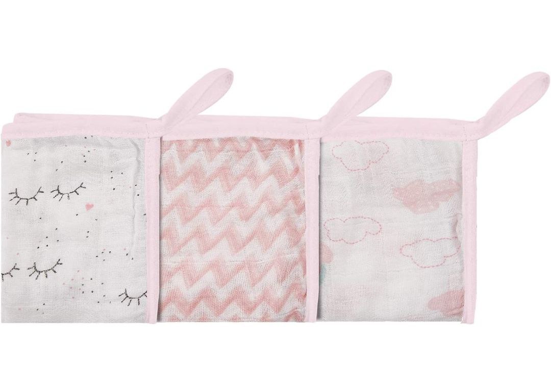 Paninho de Boca Soft Premium Papi Baby C/ Prendedor de Chupeta para Bebê 32cm X 32cm 03 Un