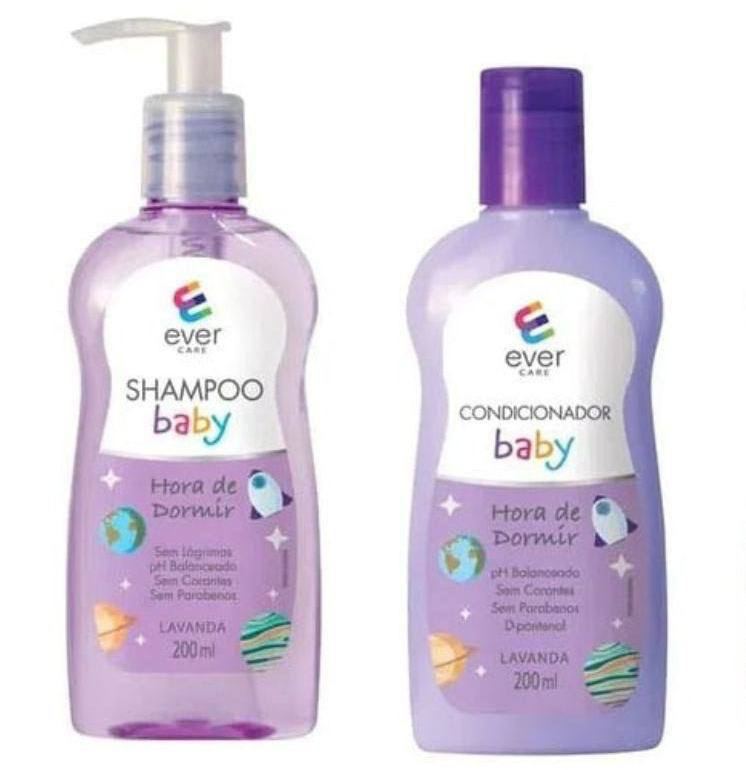 Shampoo e Condicionador Ever Care Baby Hora De Dormir Lavanda 200ml