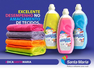 Amaciante Amacilux aconchego e conforto, SANTA MARIA, 2L