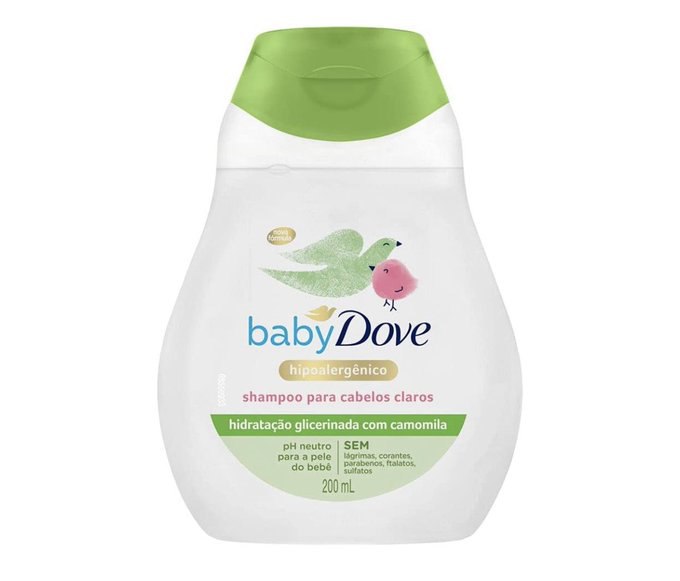 Baby Dove Shampoo Hidratação Glicerinada Camomila 200ml