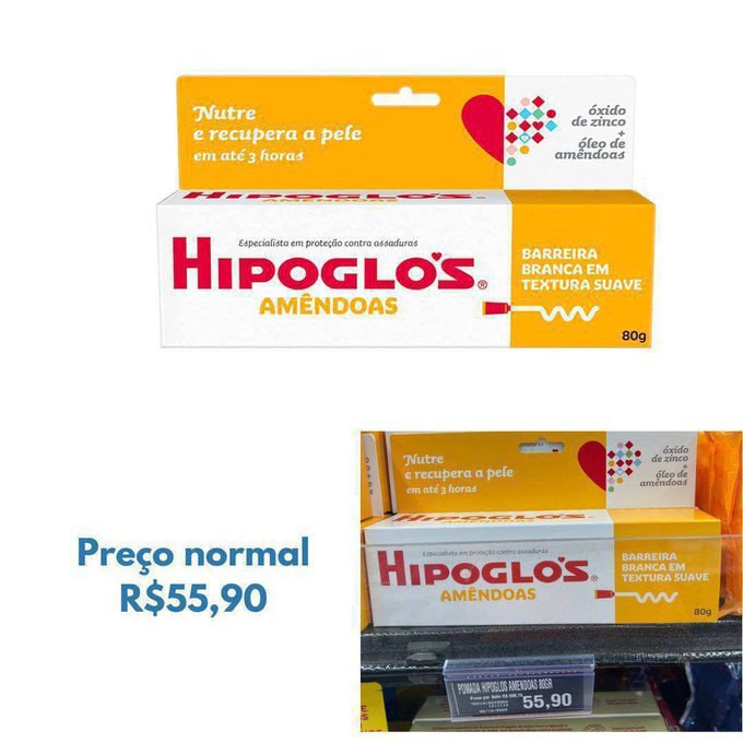 Creme Assadura 80G Amêndoas, Hipoglós