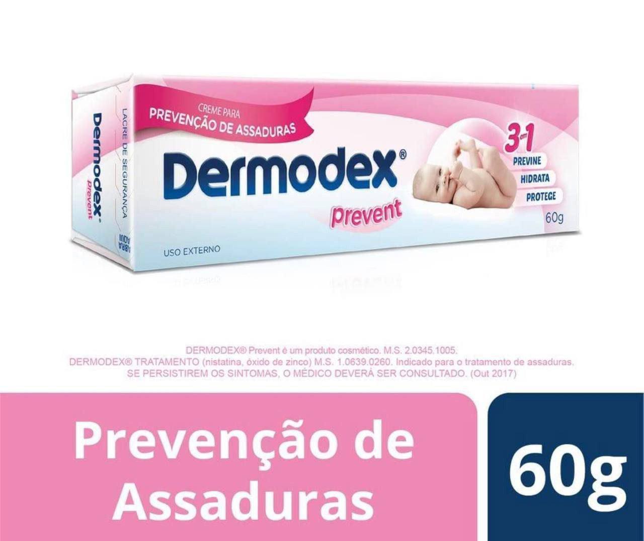Dermodex Prevent, Creme para prevenção de assaduras, 60g