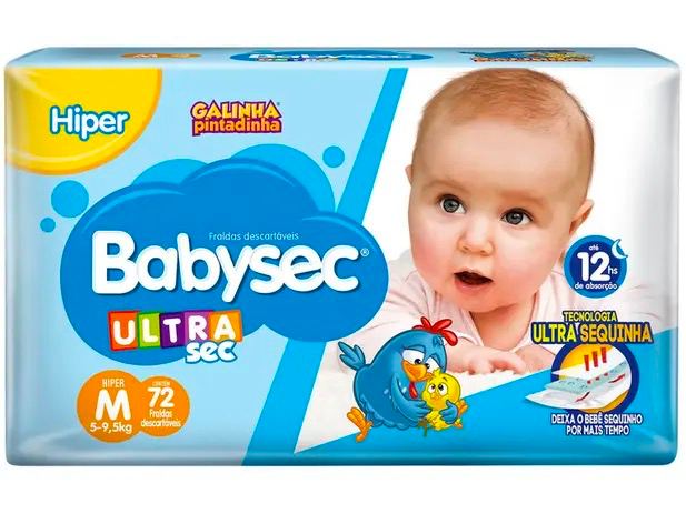 Fralda Babysec Ultrasec Galinha Pintadinha