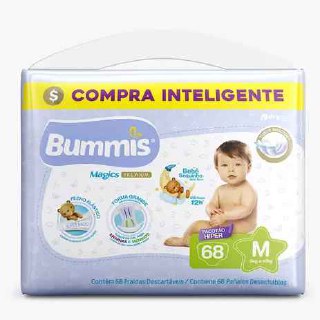 Fralda Bummis Tubos Pacotão Hiper M - C/68 - CAPRICHO