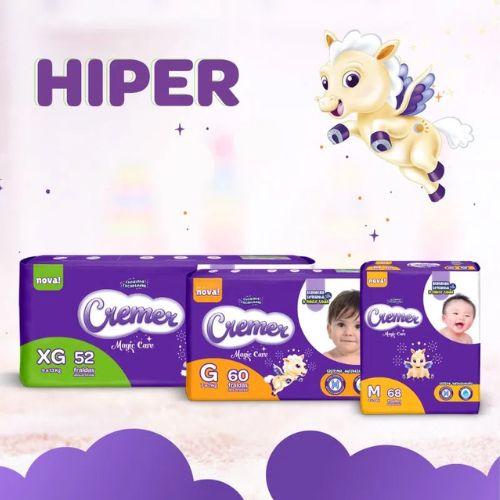 Fralda Cremer Baby Hiper Proteção Até Noite E Dia