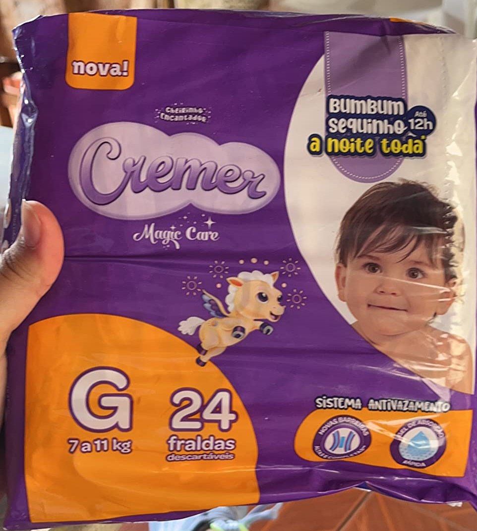 Fralda Cremer Jumbo G 24 Unidades