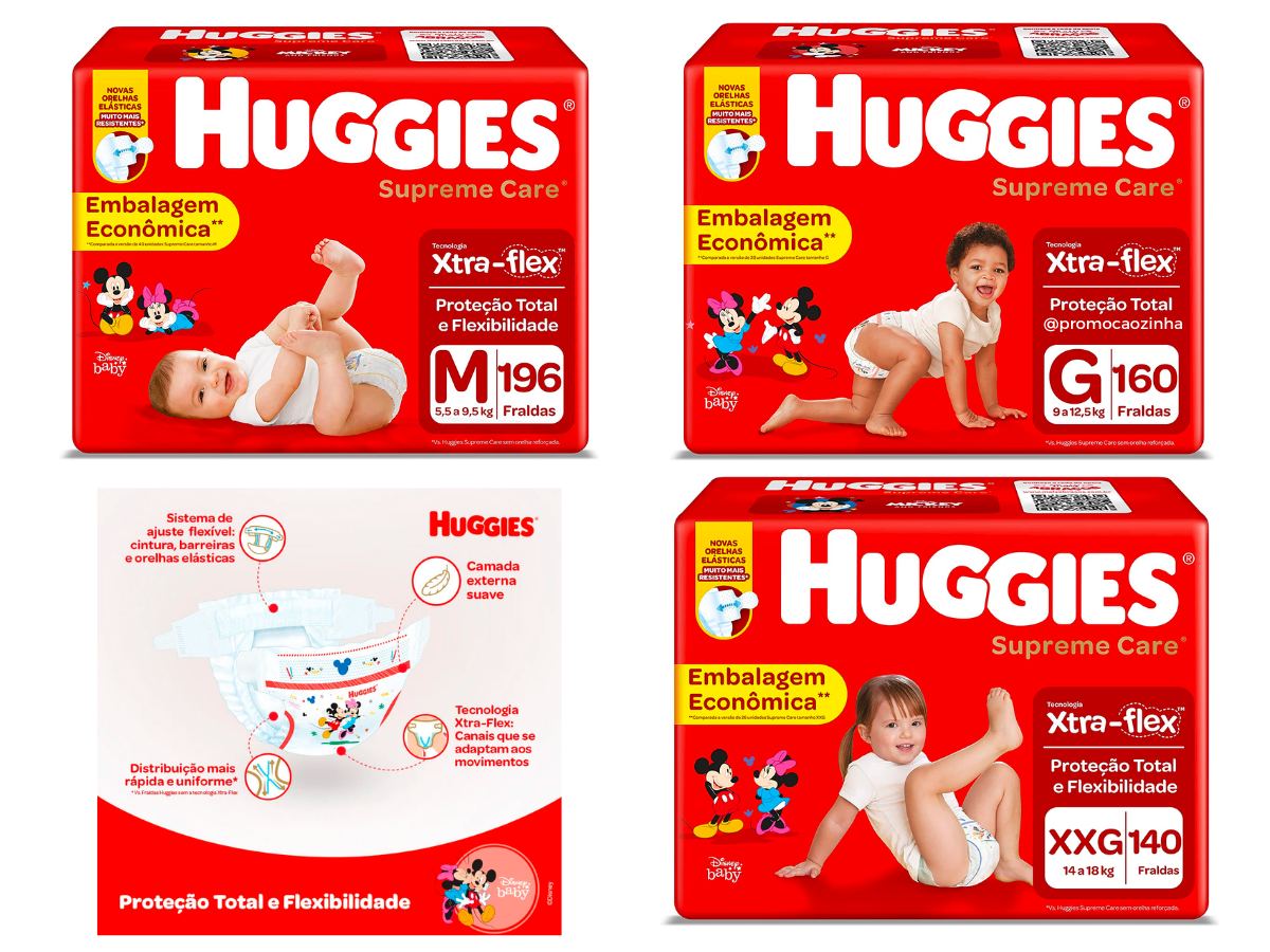 Fralda Huggies Supreme Care