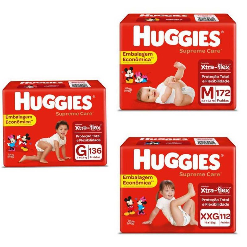 Fralda Huggies Supreme Care Giga