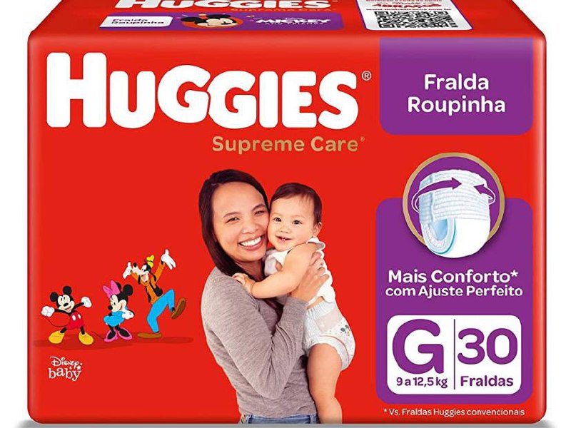 Fralda Huggies Supreme Care Roupinha G - 30 Fraldas