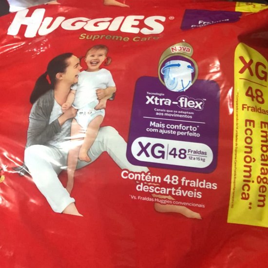 Fralda Huggies Supreme Care Roupinha XG - 48 fraldas